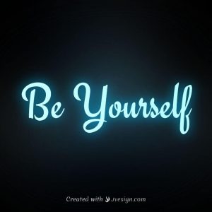 be-yourself-jvesign-name-styler-quote